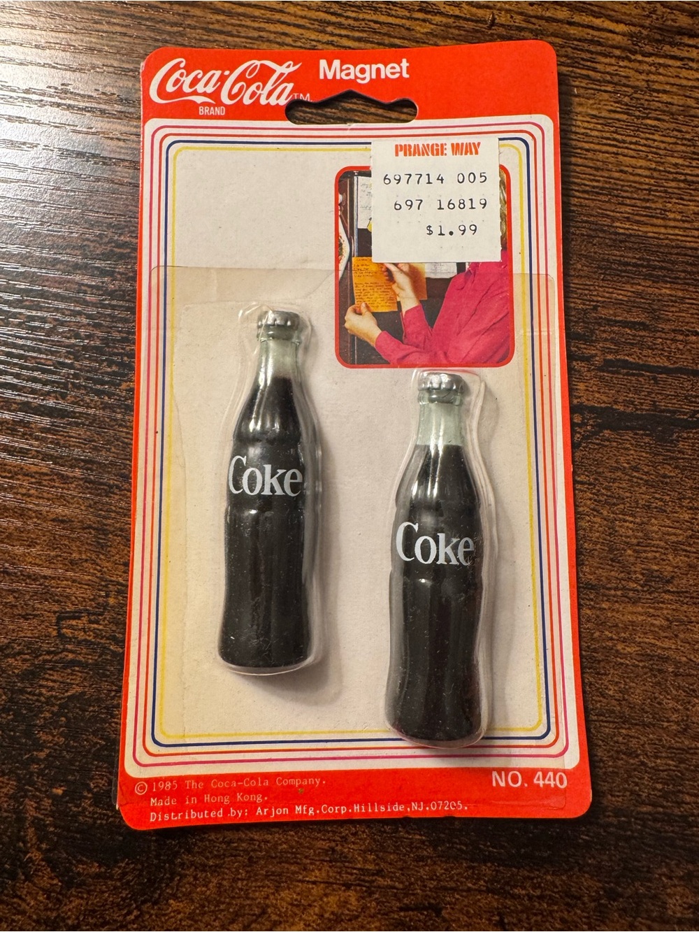 Vintage 1985 Coca-Cola Coke Bottle Magnets